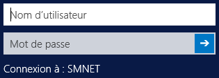 Windows 2012 Server R2 - Écran de connexion au domaine