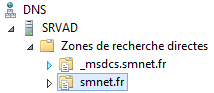 Zones de recherche directes