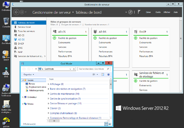 Paramétrage de Windows Server 2012 R2