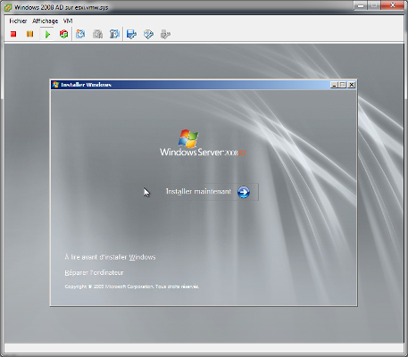 Windows Server 2008 R2 - Installer Windows