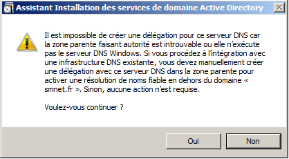 Serveur B Délégation serveur DNS