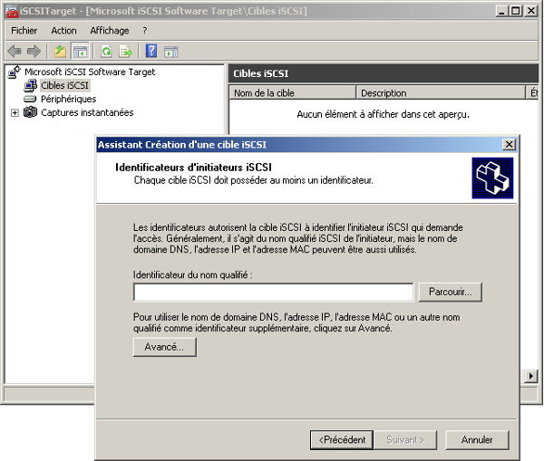 Serveur SAN Cible iSCSI