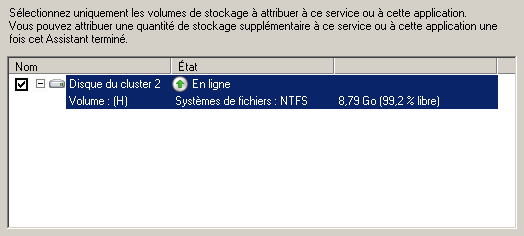 Serveurs A Serveur de fichiers et volume de stockage