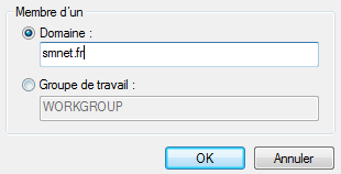Windows 7 Ordinateur membre d'un domaine