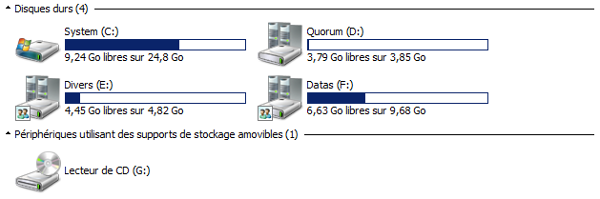 Serveur A disques durs actifs