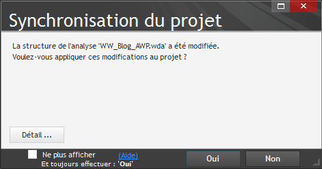 Synchronisation du projet