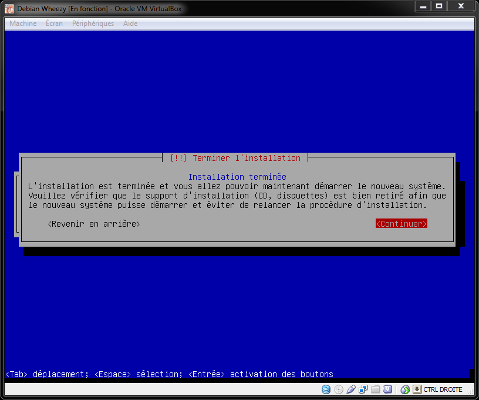 Wheezy - Terminer l'installation
