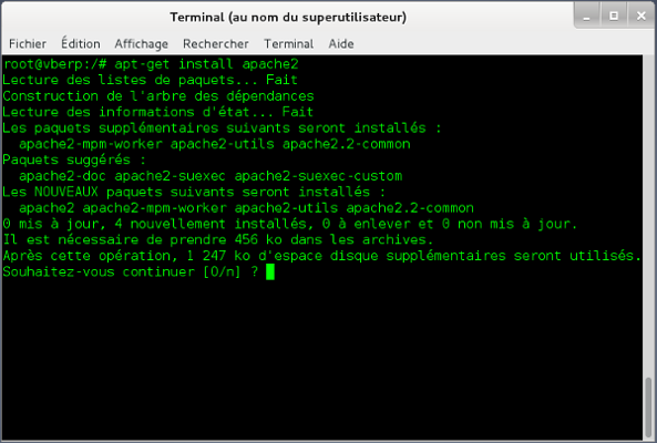 Installer Apache2