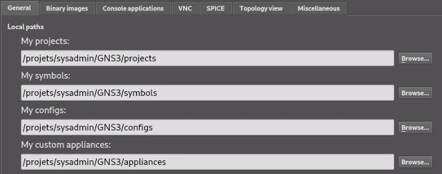 GNS3 General Preferences