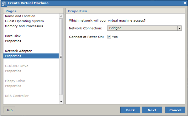 VMware Server 2.0.2 - Console Web Add a Network Adapter