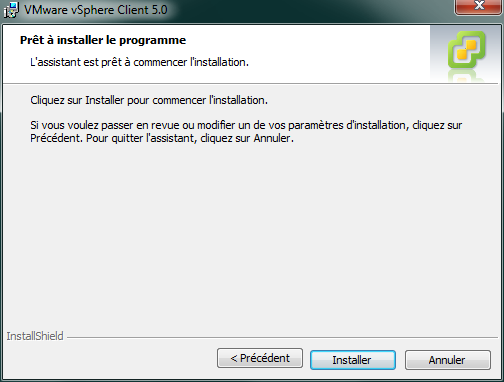 Installation du programme