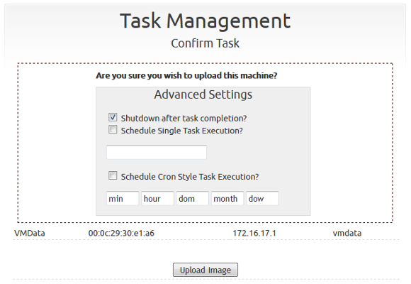 FOG Task Management Confirm Task
