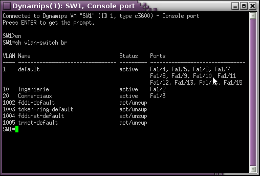 RES7 - Commande : sh vlan-switch br