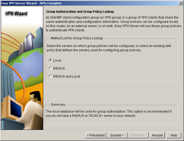 Cisco SDM Group Authorization and Group Policy Lookup