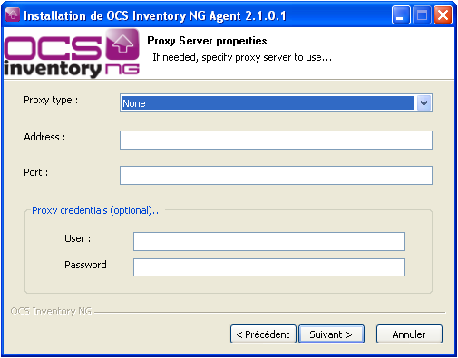 OCS Inventory NG Agent Proxy