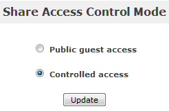 Openfiler Share Access Control Mode