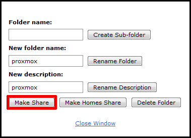 Openfiler Make Share