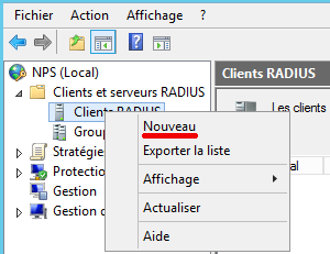 NPS Client Radius pfSense