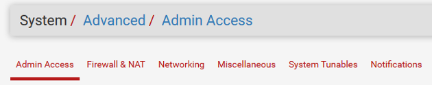 System - Advanced - Admin Access
