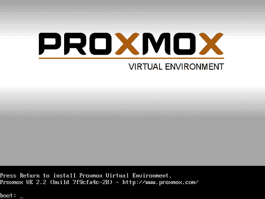 Installation de Proxmox