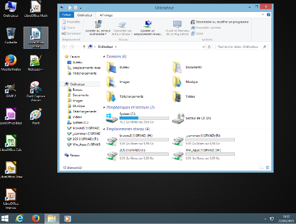 Bureau Windows 8.x