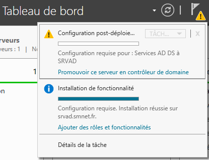 Windows 2012 Server R2 - Promouvoir un serveur en tant que contrôleur AD