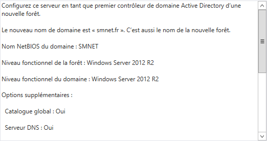 Windows 2012 Server R2 - Résumé AD DS