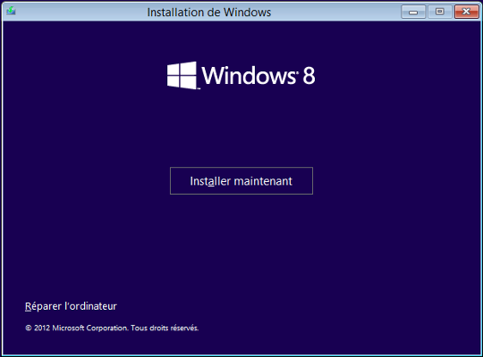 Windows 8 - Installer Windows