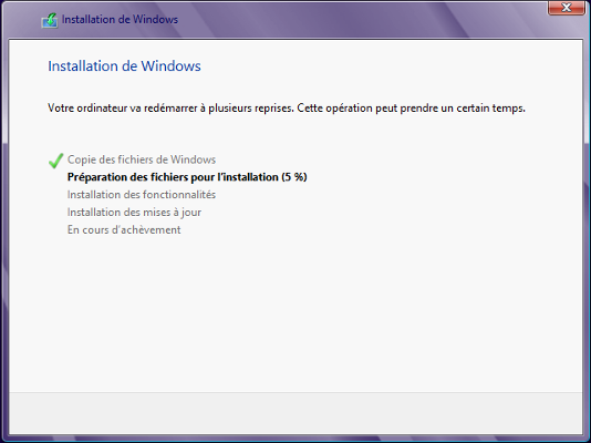 Windows 8 - Installation de Windows ...