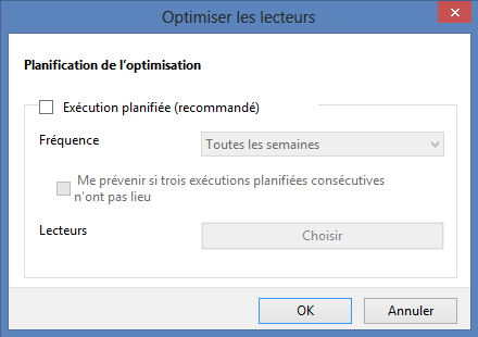 Windows 8 - Planification de l'optimisation