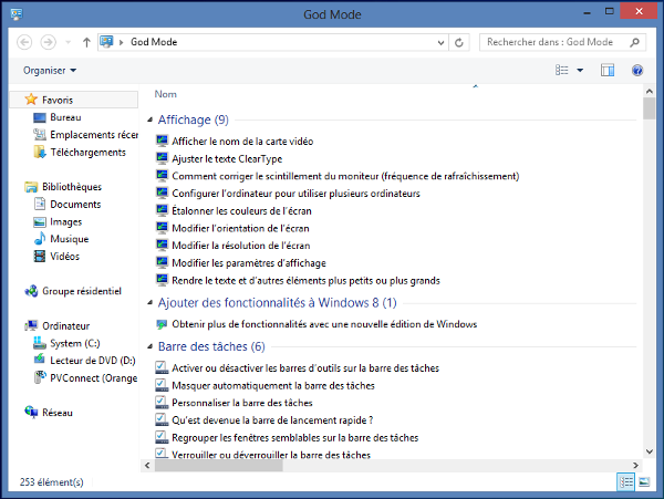 Windows 8 - God Mode