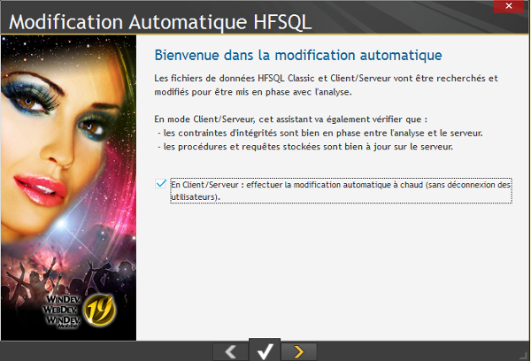 Modification automatique HFSQL 1